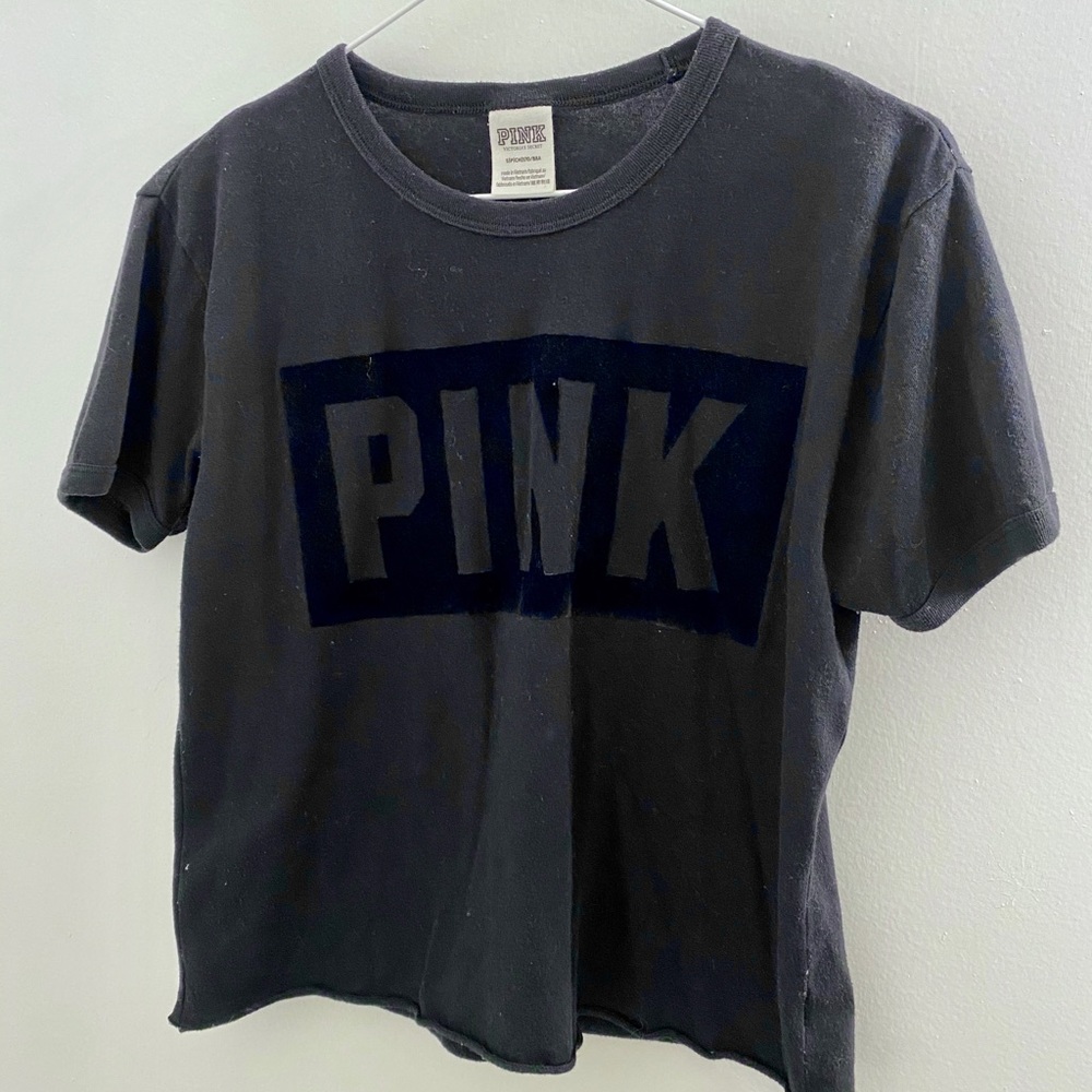 PINK black t shirt
